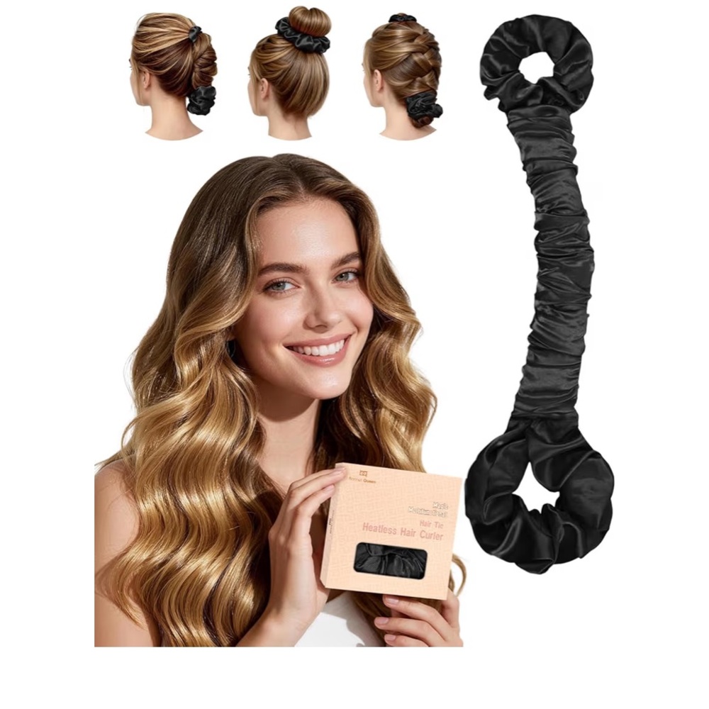 Black Heatless Hair Curler